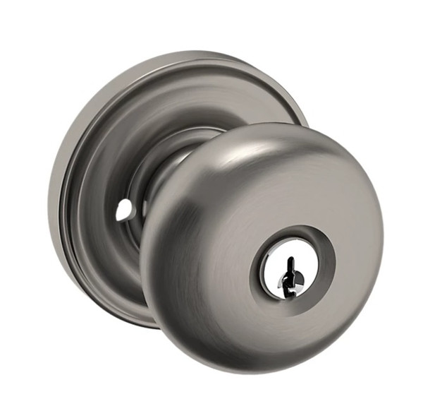 Baldwin 5205076FD Lifetime Graphite Nickel Exterior Full Dummy Classic Knob with 5048 Rose