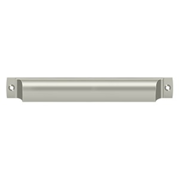 Deltana SHP70U15 7" Rectangular Shell Pull Satin Nickel Finish