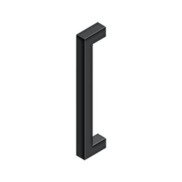 Deltana SSP1210U19 12" Single Side Contemporary Pull Black Finish