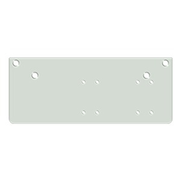 Deltana DP4041P-WHITE Drop Plate for DC40 - Parallel Arm Installation; White Finish
