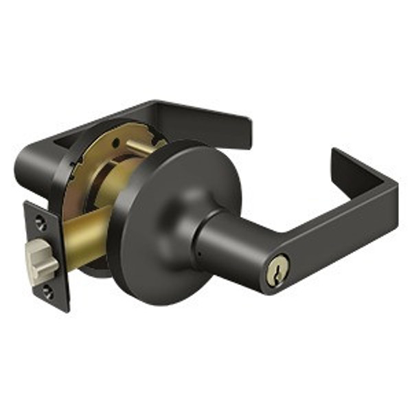 Deltana CL504FLC-10B Commercial Store Room Standard Grade 1; Clarendon with CYL; Oil Rubbed Bronze Finish