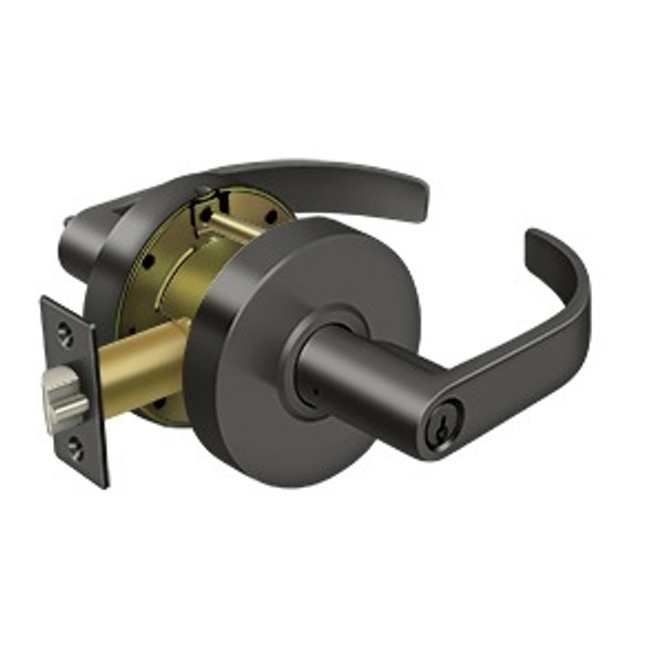 Deltana CL600EVC-10B Commercial Entry Standard Grade 2; Curved with Cylinder; Oil Rubbed Bronze Finish