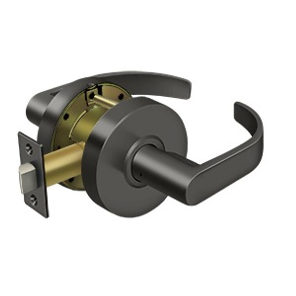 Deltana CL601EVC-10B Commercial Passage Standard Grade 2; Curved with Cylinder; Oil Rubbed Bronze Finish
