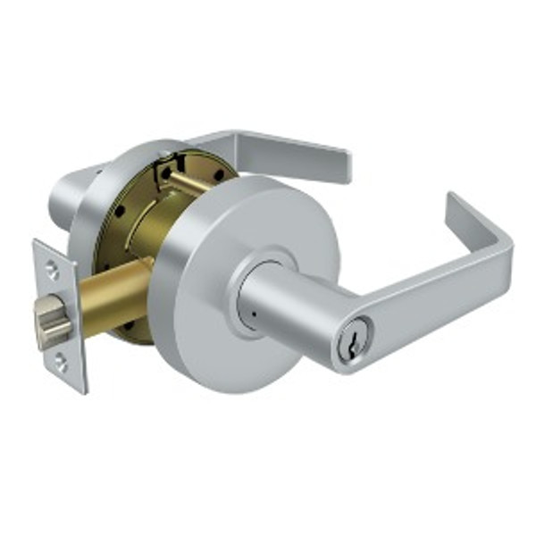 Deltana CL500EVC-26D Commercial Entry Standard Grade 2; Clarendon with CYL; Satin Chrome Finish