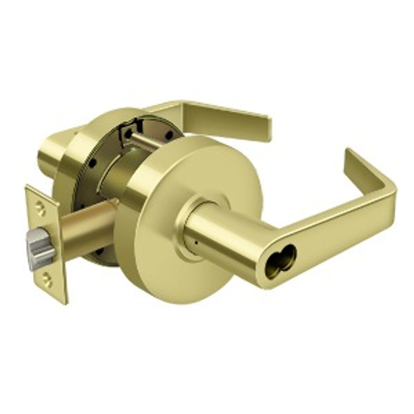 Deltana CL504ECCNC-3 Commercial Store Room IC Core Grade 2; Clarendon Less CYL; Bright Brass Finish