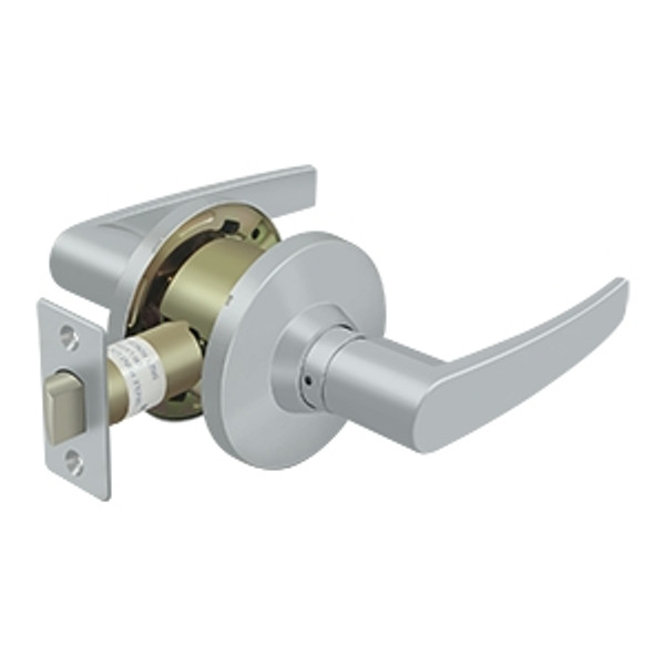 Deltana CL701EL-26D Standard Commercial Lock Grade 2; Passage with Straight Lever; Satin Chrome Finish