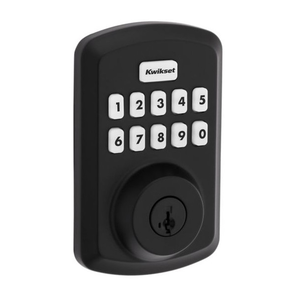 Kwikset 9250TRS-514 Transitional Powerbolt 2 Electronic SmartCode Deadbolt SmartKey Iron Black Finish