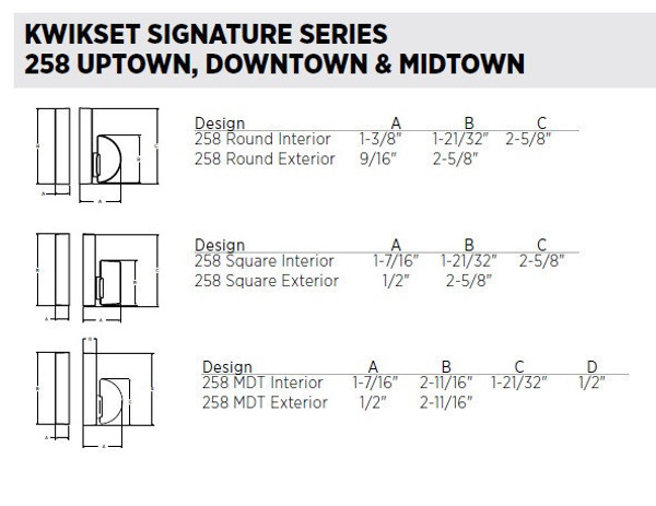 Kwikset 258SQT-740SALSQT-514 Iron Black Downtown Single Cylinder Deadbolt with Singapore Keyed Entry Lever