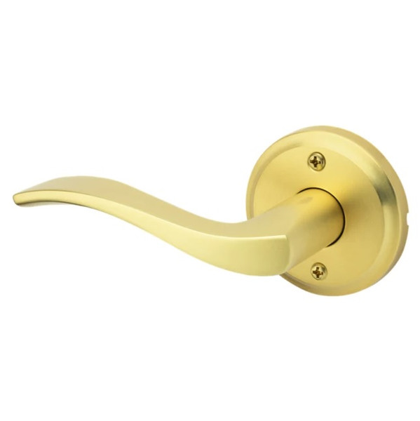 Kwikset 788SELLH-4 Left Hand Sedona Lever Half Dummy Satin Brass Finish