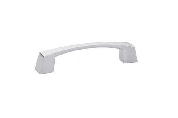 Emtek BB-86407US26 Polished Chrome 4" C-to-C Curvilinear Sweep Pull