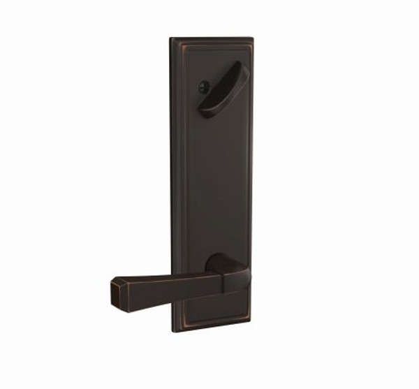 Schlage FCT59RVT716ADD Rivington Lever with Addison Rose Aged Bronze Single Cylinder Handlesets (Interior Side Only)