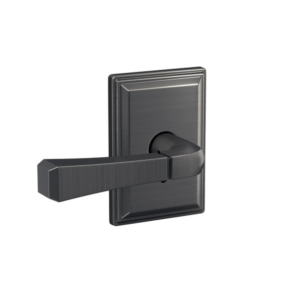 Schlage FC21RVT619GDV Rivington Lever with Grandville Rose Passage and Privacy Lock Satin Nickel Finish