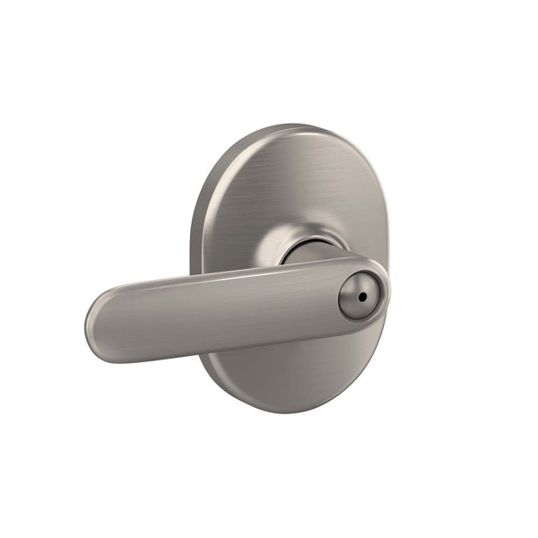 Schlage F40DAV619RMN Satin Nickel Privacy Davlin Style Lever with Remsen Rose