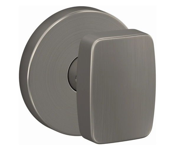 Schlage FC21NIX619HOW Nixon Knob with Howe Rose Passage and Privacy Lock Satin Nickel Finish