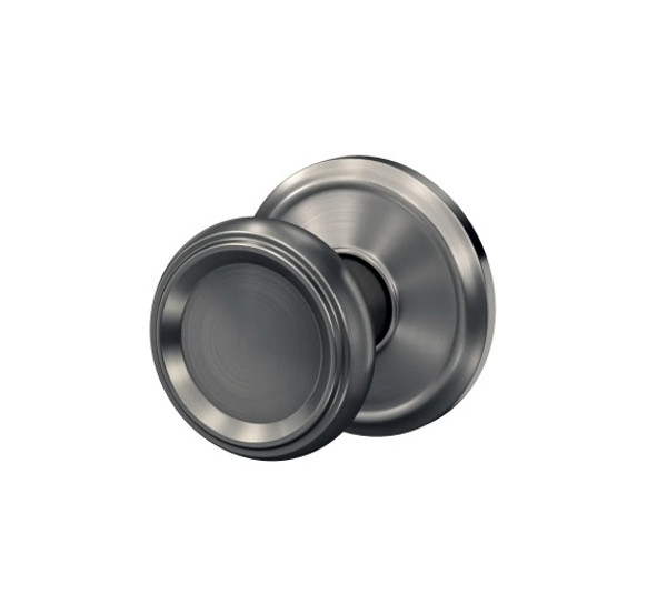 Schlage FC21OFM619ALD Offerman Knob with Alden Rose Passage and Privacy Lock Satin Nickel Finish