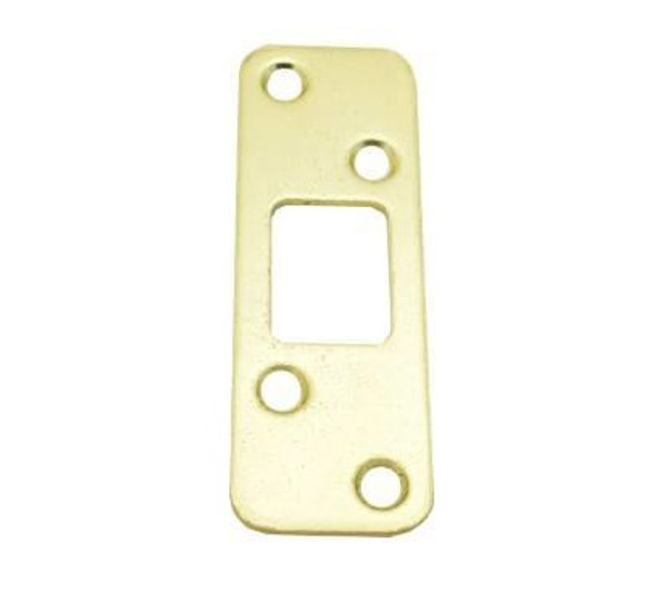 Schlage Residential J250027605 Radius Deadbolt Strike Bright Brass Finish