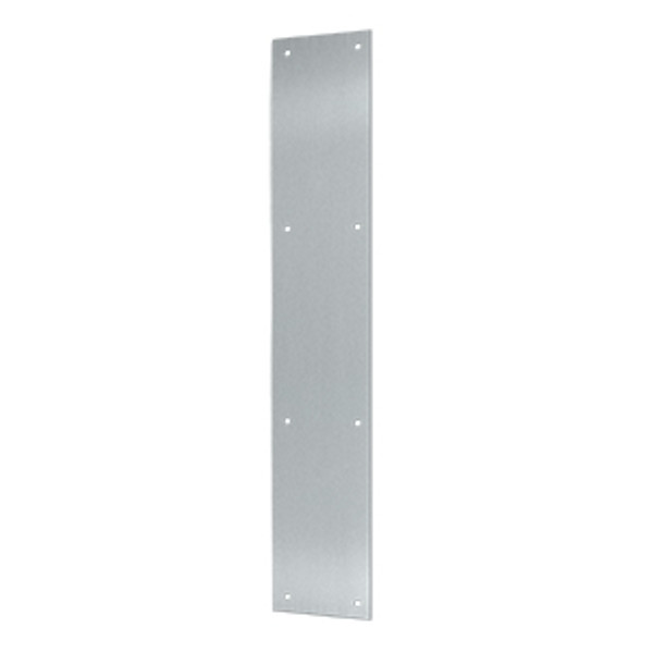 Deltana PP3520U26D Satin Chrome 3-1/2" x 20" Solid Brass Push Plate