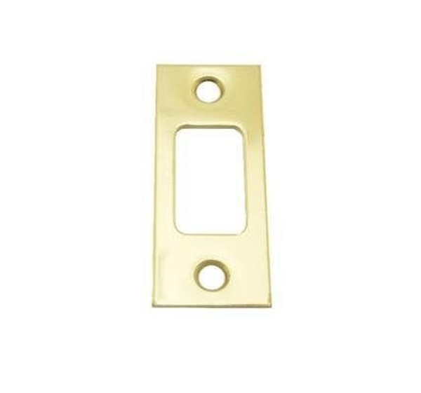 Schlage Commercial 10094605 2-3/4" Square Corner Deadbolt Strike Bright Brass Finish