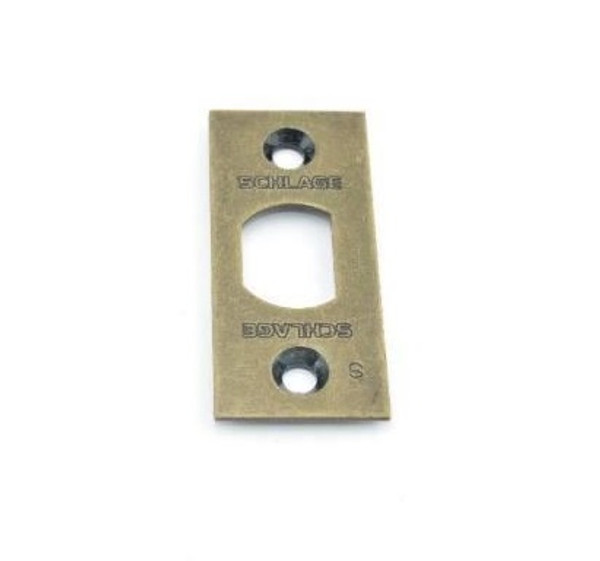 Schlage Residential F206476520 Square Corner Spring Latch Face Plate Antique Brass Finish