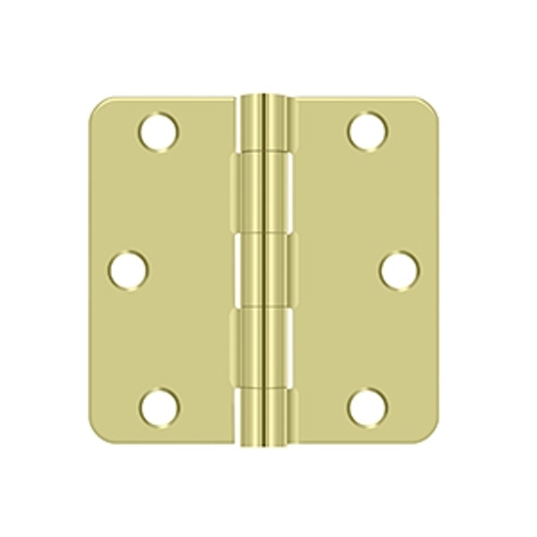 Deltana S33R42D Zinc Dichromate 3" x 3" Square 1/4" Radius Corner Hinge