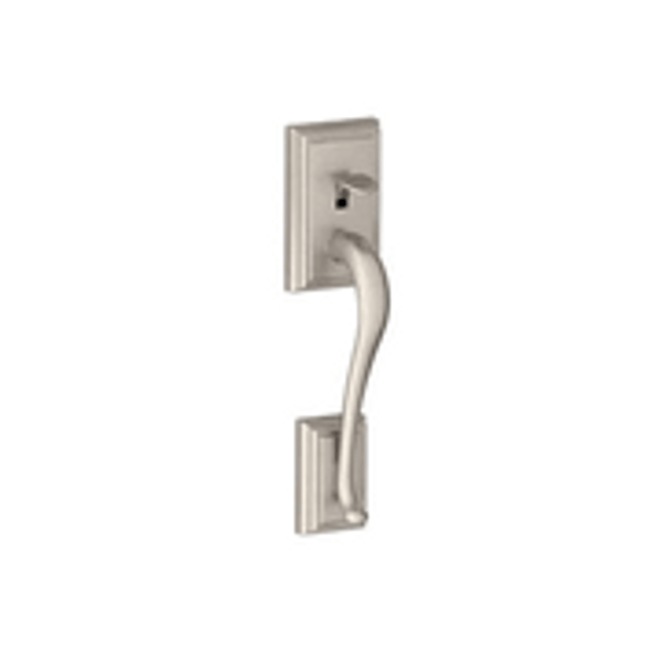 Schlage FE285ADD619SAC Satin Nickel Addison Style Handleset with Sacramento Lever Bottom Half Only
