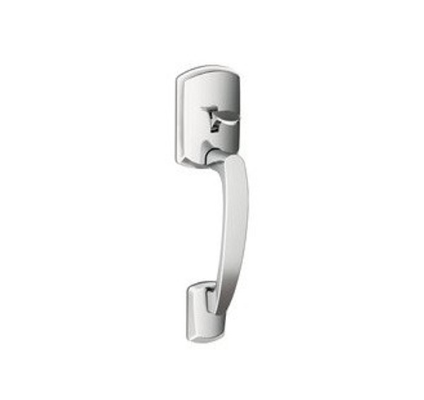 Schlage FE285GRW625ELA Polished Chrome Greenwich Style Handleset with Elan Lever Bottom Half Only
