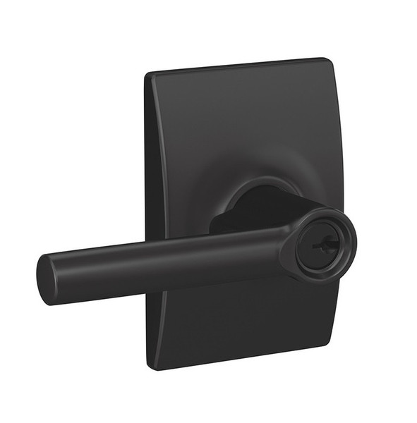 Schlage F51ABRW625CEN Polished Chrome Keyed Entry Broadway Style Lever with Century Rose