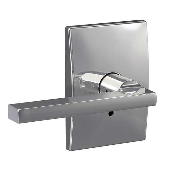 Schlage FC21LAT625CEN Latitude Lever with Century Rose Passage and Privacy Lock Polished Chrome Finish