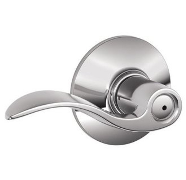Schlage F40ACC625 Bright Chrome Privacy Accent Style Lever