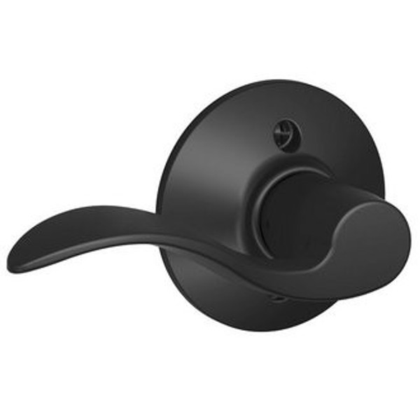 Schlage F170ACC622 Matte Black Dummy Accent Style Lever