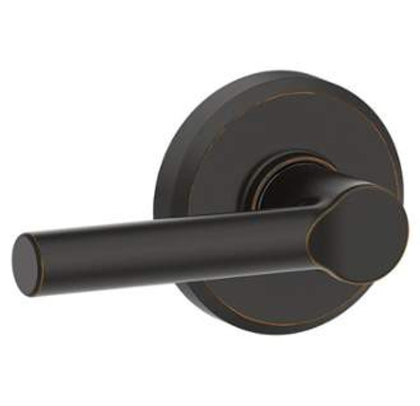 Schlage F170BRW716GSN Aged Bronze Half Dummy Broadway Style Lever with Greyson Rose