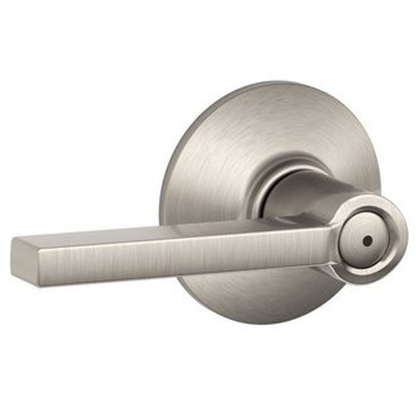 Schlage F40LAT619 Satin Nickel Privacy Latitude Style Lever