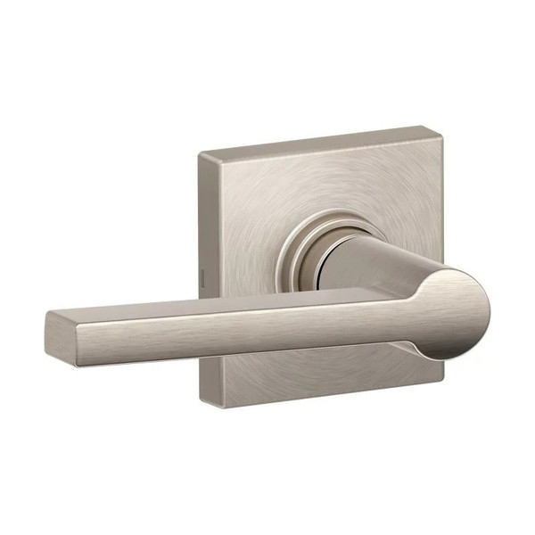 Dexter J10SOL619COL Satin Nickel Passage Solstice Lever with Collins Rose