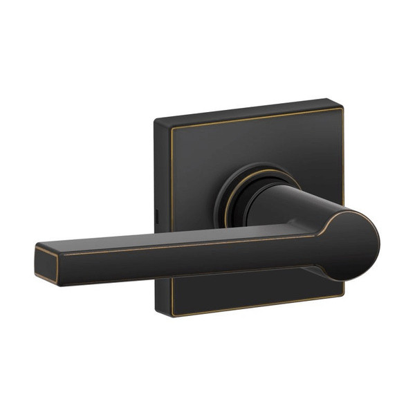 Dexter J10SOL716COL Aged Bronze Passage Solstice Lever with Collins Rose