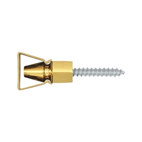 Deltana SDH101CR003 Lifetime Polished Brass 1-1/4" Shutter Door Holder with Steel Bracket
