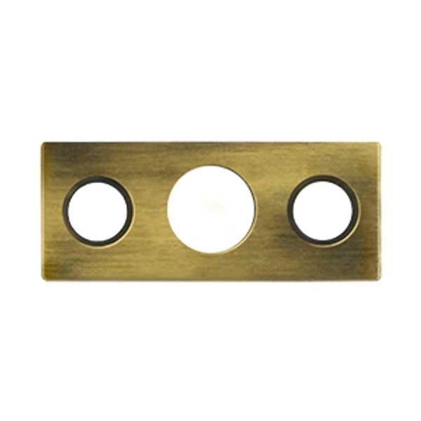 Deltana SP7FBR5 Antique Brass Strike Plate for 7FBR Flush Bolt