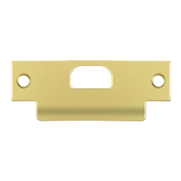 Deltana SPDB478U3 Polished Brass 4-7/8" x 1-1/4" ANSI Strike Plate