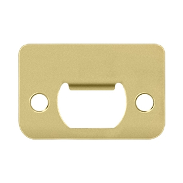 Deltana SP225U3 Polished Brass Strike Plate for Latch