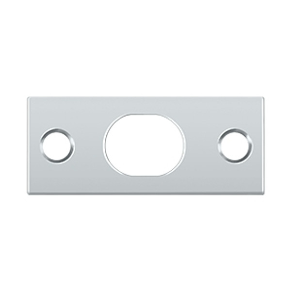 Deltana SP12EFB26 Polished Chrome Strike Plate for 12EFB Extension Flush Bolt