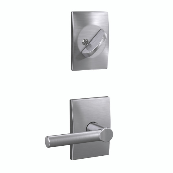 Schlage FC94BRW626CEN Broadway Lever with Century Rose Satin Chrome Dummy Handleset (Interior Side Only)