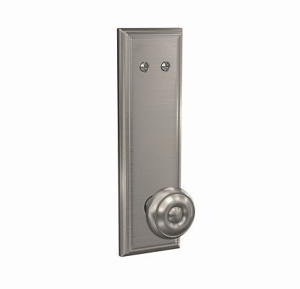 Schlage FCT94GEO619ADD Georgian Knob with Addison Rose Satin Nickel Dummy Handlesets (Interior Side Only)