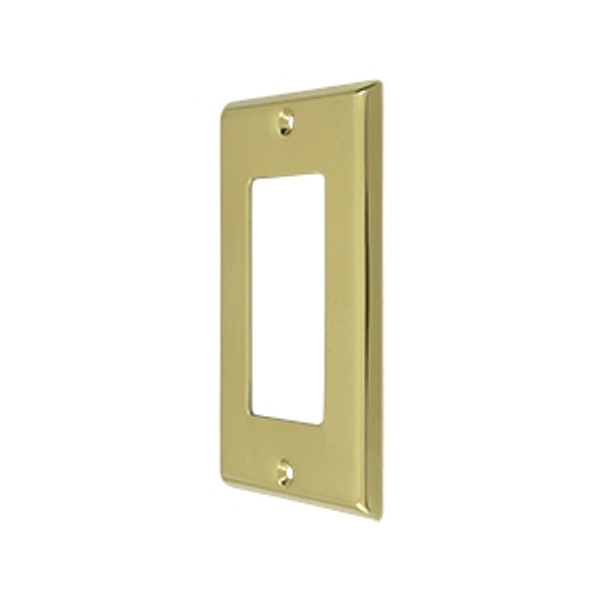 Deltana SWP4754U3 Polished Brass Solid Brass Single Rocker Plate