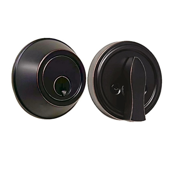 Weslock 00471-1-1SL23 Single Cylinder Deadbolt with Adjustable Latch and Deadbolt Strike Up To 2 1/4" Door Thickness Oil Rubbed Bronze Finish