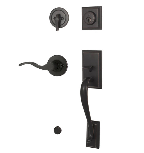 Weslock R2830-1X1FR2D Mercy Single Cylinder Handleset with Right Hand New Haven Lever Oil Rubbed Bronze Finish