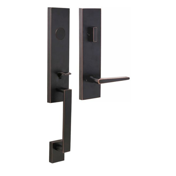 Weslock 02875-1710020 Leighton Dummy Handleset with Philtower Lever Trim Oil Rubbed Bronze Finish