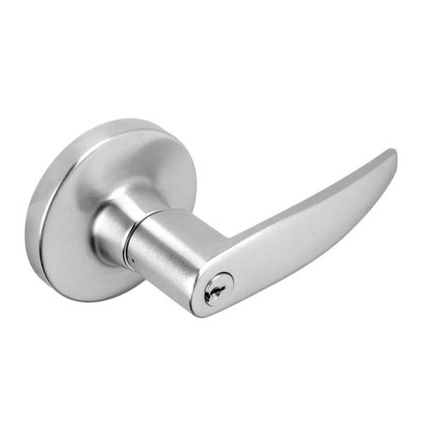 Falcon T521PA622 T Series Office Avalon Lever Lock with C Keyway KD 23981145 Latch 5164 Strike Matte Black Finish