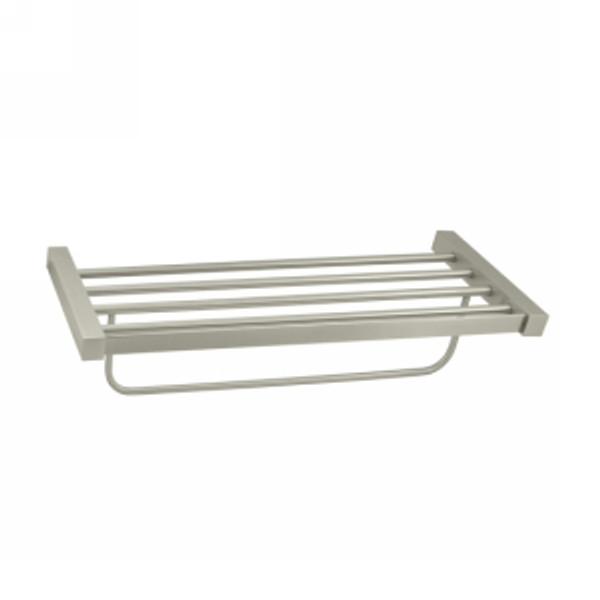 Deltana ZA2024-15 Satin Nickel 24" Towel Shelf with Towel Bar