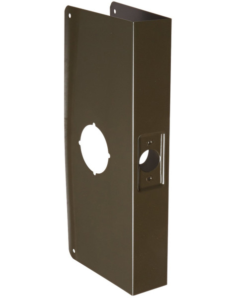 Don-Jo 12-10B-CW Oil Rubbed Bronze 12" Door Wrap-Around for Cylindrical Door Locks with 2-1/8" Hole