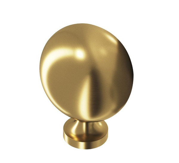 Colonial Bronze 1984 198 Series Oval 1" x 1-1/4" Cabinet Knob Satin Brass Finish