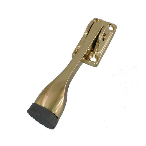 Don-Jo 1465-605 Polished Brass 4" Solid Brass Door Holder